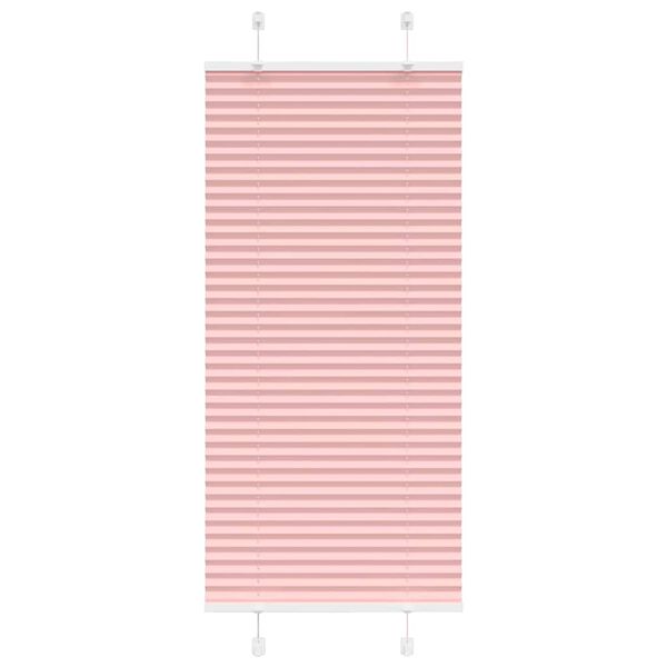 vidaXL pliss&eacute;gardin Rosa 65x100 cm Stoff Bredde 64,4 cm Polyester