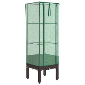 vidaXL H&oslash;yseng med drivhustrekk rottingutseende 40x40x140 cm