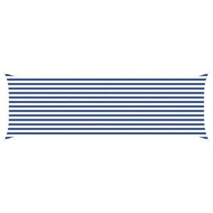 vidaXL Solskygge seil Bl&aring; og hvit 6 x 2 m 100% polyester Oxford