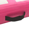vidaXL Oppbl&aring;sbar gymnastikkmatte med pumpe 500x100x15 cm PVC rosa