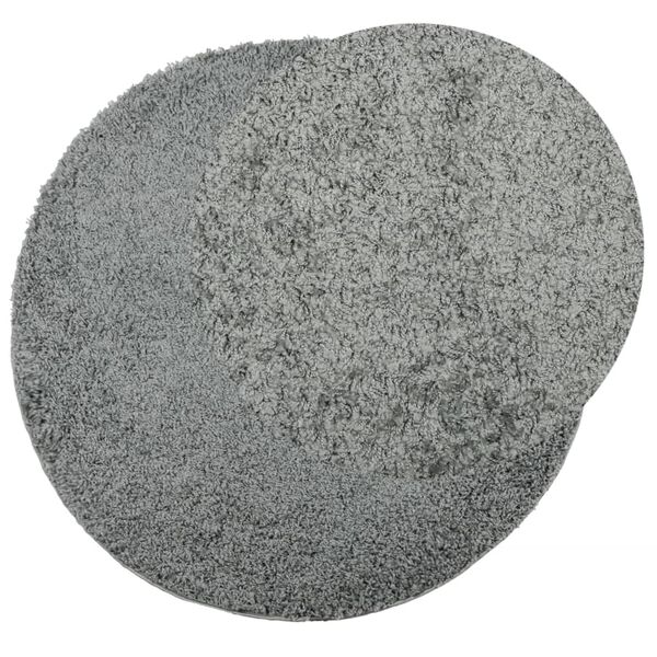 vidaXL Tykt teppe PAMPLONA høy luv moderne grønn Ø160 cm