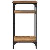 vidaXL Sidetabell med hylle Gamle tre 40 x 30 x 75 cm Konstruert tre