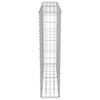 vidaXL Gabion med deksler galvanisert stål 100x20x100 cm