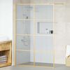 vidaXL Walk-in Dusjvegg Gull 140 x 195 cm herdet glass