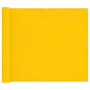 vidaXL Balkong Skjerm Gul 100 x 500 cm Oxford Stoff