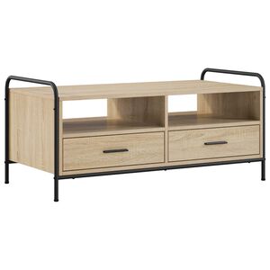 vidaXL Kaffebord Sonoma eik 99,5 x 49 x 46 cm Konstruert tre