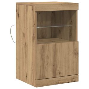 vidaXL LED sideboard Artisan Eik 41 x 37 x 67 cm Konstruert tre
