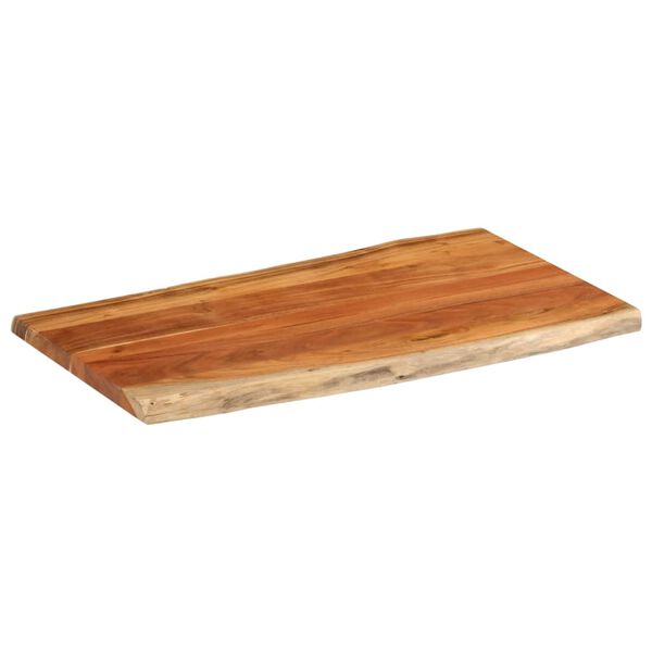 vidaXL Bordplate 100x60x3,8 cm rektangulær heltre akasie naturlig kant