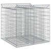 vidaXL Gabion hevet seng 2 stk. 100 x 100 x 100 cm Galvanisert st&aring;l