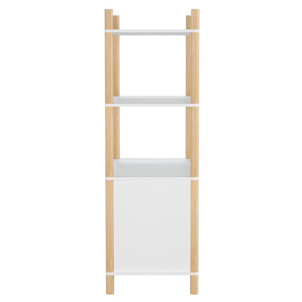 vidaXL Highboard hvit 80x40x121 cm konstruert tre