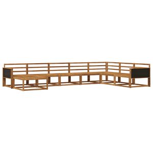 vidaXL Utend&oslash;rs sofa-sett 8 pcs Naturlig Solid akasietre