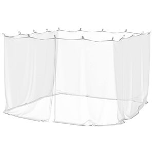vidaXL Myggnett for utend&oslash;rs 220 mesh hvit 300x300x200 cm