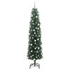 vidaXL Kunstig juletre med 300 LED gr&oslash;nn 180 cm PVC og st&aring;l og plast