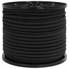 vidaXL Bungee Snorer 8 mm Svart PP og gummi