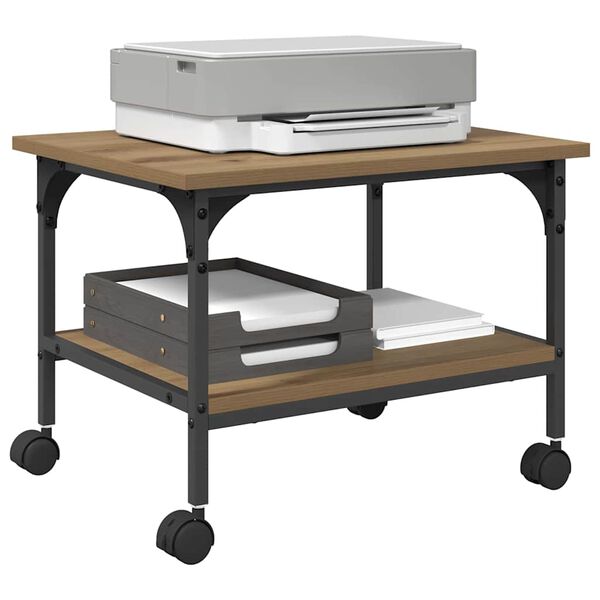 vidaXL Skiverstativ Artisan Eik 50 x 40 x 38 cm Konstruert tre