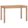 vidaXL Utend&oslash;rs spisebord 120x70x77 cm heltre teak