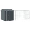 vidaXL Fuglebur Antrasitt 635 x 304 x 247 cm Galvanisert St&aring;l