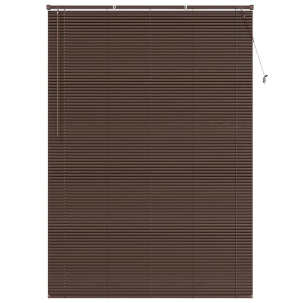 vidaXL Venetiansk persienne M&oslash;rk Brun med M&oslash;nster 213 x 130 cm PVC