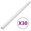 vidaXL Kabelkanaler 33x33 mm 30 m PVC