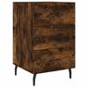 vidaXL Nattbord r&oslash;kt eik 40x40x66 cm konstruert tre