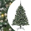 vidaXL Kunstig juletre med 150 LED gr&oslash;nn 150 cm PVC og plast og st&aring;l