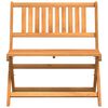 vidaXL Sammenleggbar hagebenk Brun 80 x 42 x 85 cm heltre akasie