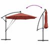 vidaXL Kantilever bananparasol Terrakotta 294 x 294 x 248 cm