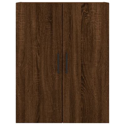 vidaXL Highboard brun eik 69,5x34x180 cm konstruert tre