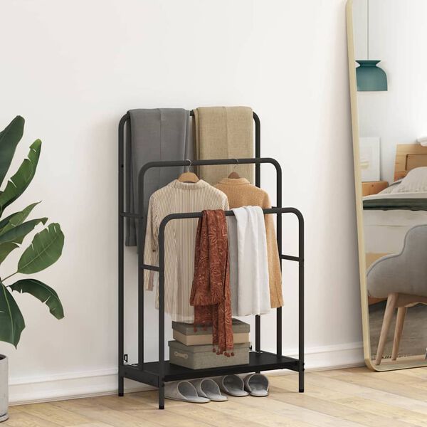 vidaXL Klesstativ Svart eik 60 x 30 x 100.5 cm Konstruert tre