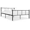 vidaXL Sengeramme svart metall 140x200 cm