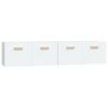 vidaXL Veggskap 2 stk hvit 80x35x36,5 cm konstruert tre