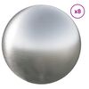 vidaXL B&oslash;rstet Ball 8 stk. &Oslash; 5 cm S&oslash;lv Rustfritt st&aring;l 201