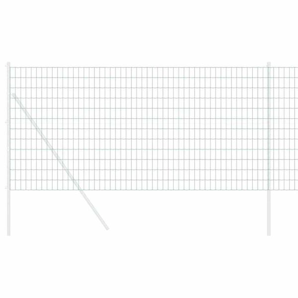 vidaXL Euro gjerde grønn 0.4 x 10 m PVC-belagt jern