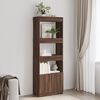 vidaXL Highboard brun eik 63x33x180 cm konstruert tre