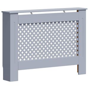 vidaXL Radiatordeksel antrasitt 112x19x81,5 cm MDF
