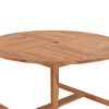 vidaXL Utendørs spisebord Ø110x75 cm heltre teak
