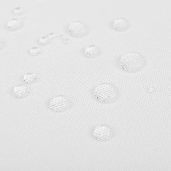 5 Hvite bordduker 130 x 130 cm