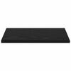 vidaXL Bokhyllebrett 4 pcs Svart 40 x 30 x 1,5 cm Konstruert tre