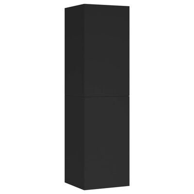vidaXL TV-benk svart 30,5x30x110 cm sponplate