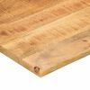 vidaXL Skrivebordsplate med kurve 90x60x2,5 cm heltre grovt mangotre