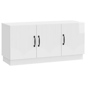 vidaXL TV-skap H&oslash;gglans hvit 99 x 34,5 x 47 cm Konstruert tre