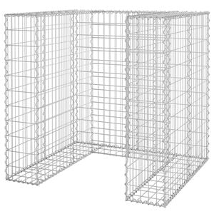vidaXL Gabion for s&oslash;ppeldunkskur galvanisert st&aring;l 110x100x110 cm