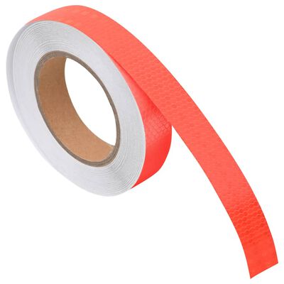 vidaXL Reflekterende tape rød 2,5 cm x 20 m PVC