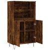 vidaXL Highboard røkt eik 60x36x110 cm konstruert tre
