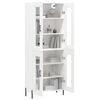 vidaXL Highboard hvit 69,5x34x180 cm konstruert tre