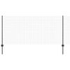 vidaXL Euro gjerdet med stolpe 25 x 1 m PVC-belagt st&aring;l Gr&aring; Mesh