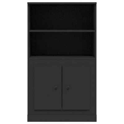 vidaXL Highboard svart 60x35,5x103,5 cm konstruert tre