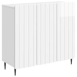 vidaXL Serviesskap H&oslash;gglans hvit 89 x 34,5 x 82 cm Konstruert tre