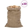 vidaXL Jutesekker 30 stk 60x105 cm 100% jute 340 gsm