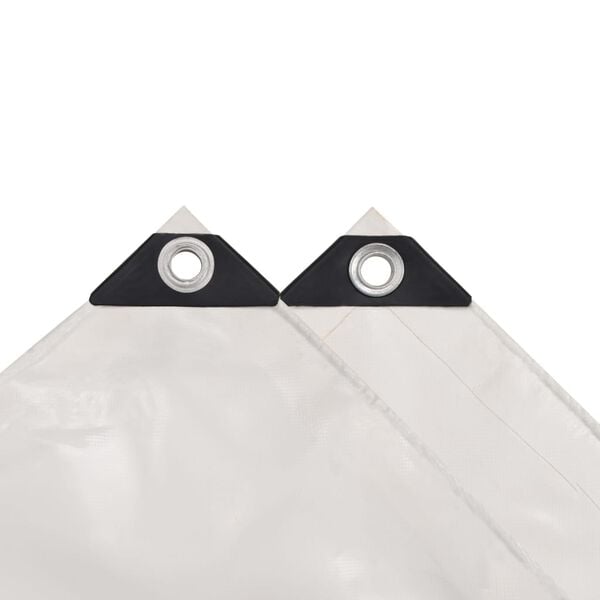 vidaXL Presenning 650 g/m&sup2; 4x5 m hvit